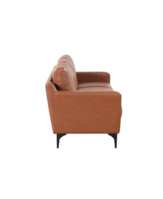 78" Faux Leather Francis Sofa