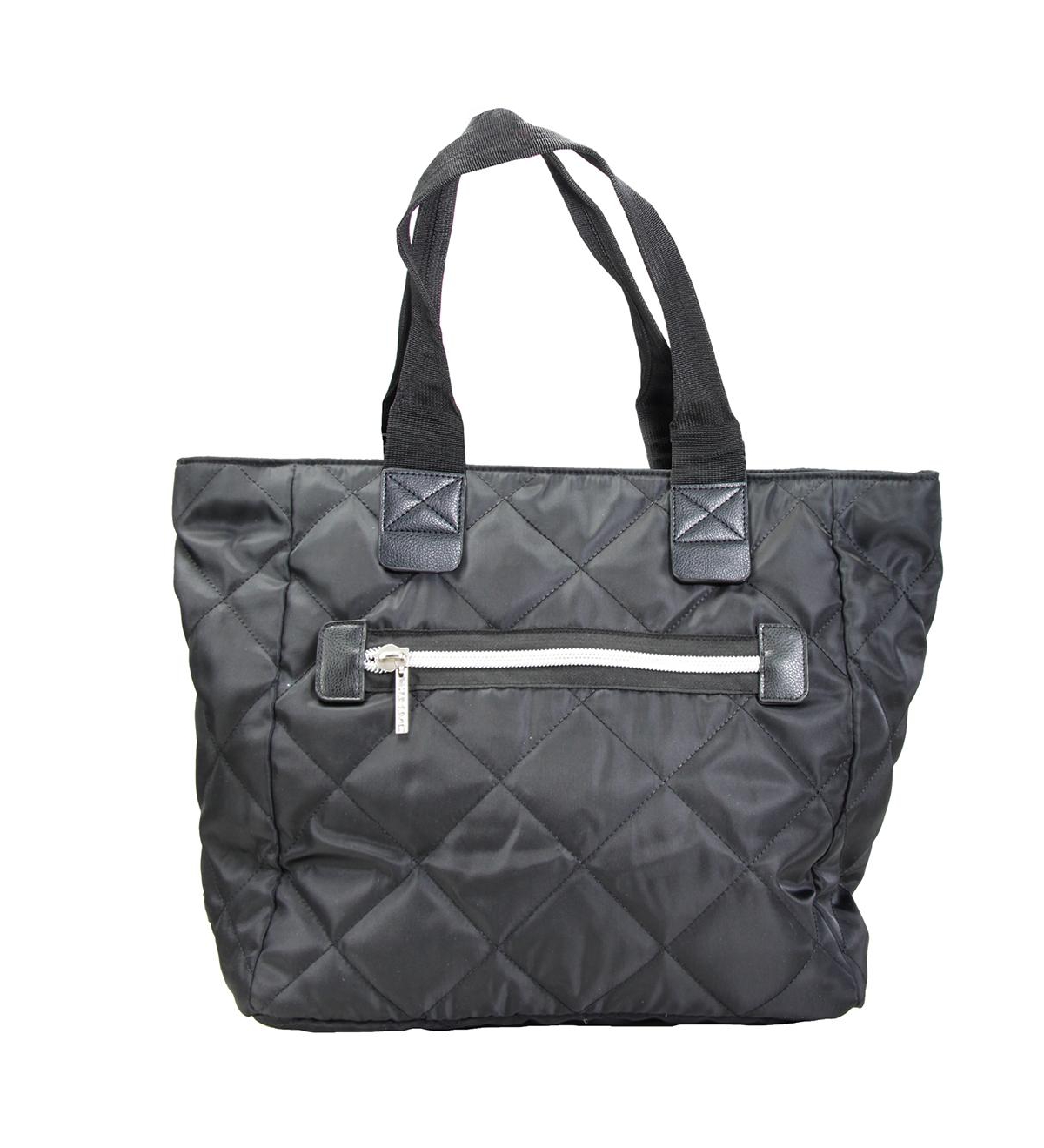 Hadaki Quilted Uptown Tote Bag In Black