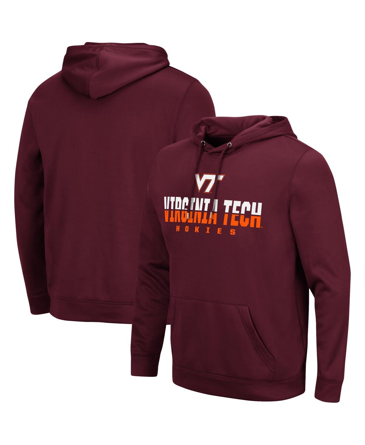 Colosseum Maroon Virginia Tech Hokies Lantern Pullover Hoodie In Maroon