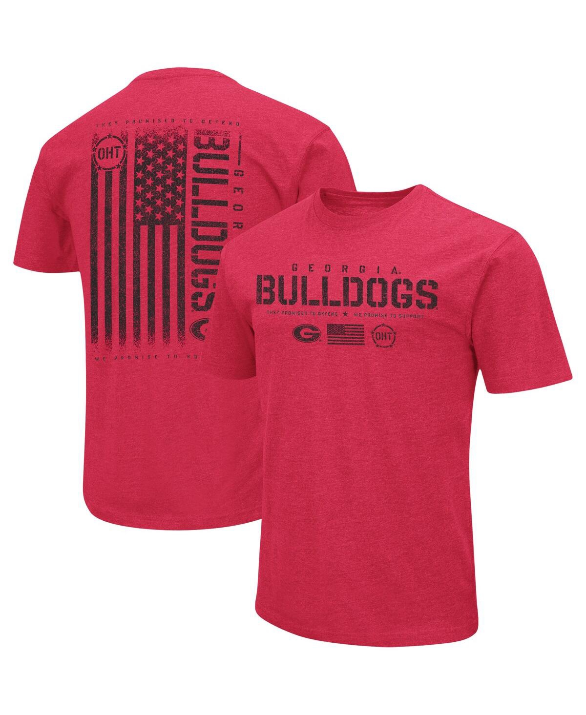 Shop Colosseum Men's  Red Georgia Bulldogs Oht Military-inspired Appreciation Team Color 2-hit T-shirt