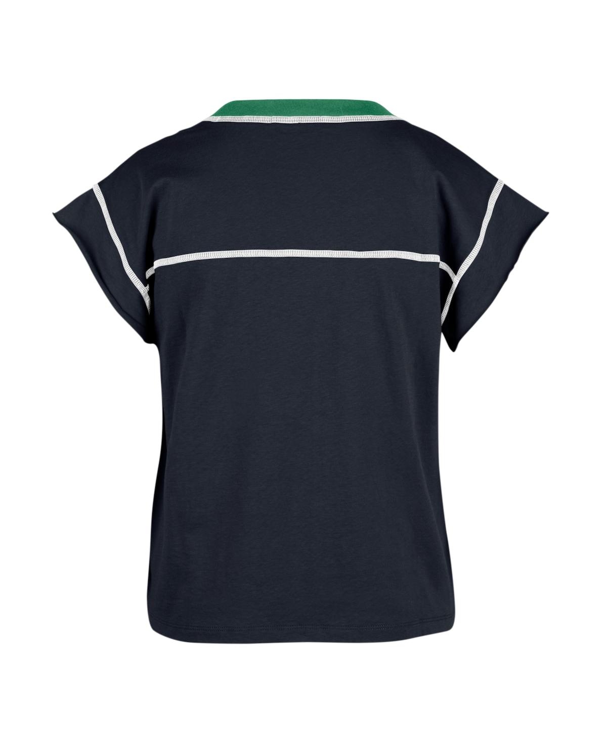 47 BRAND WOMEN'S '47 BRAND NAVY NOTRE DAME FIGHTING IRISH SOUND UP MAYA CUTOFF T-SHIRT 