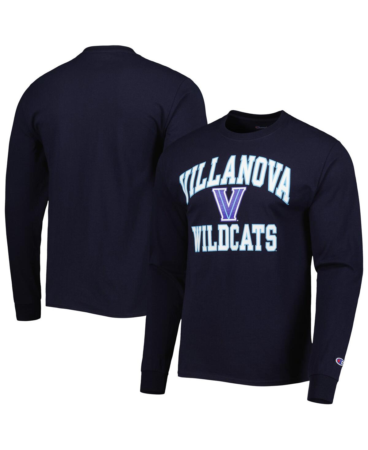 Champion Men's  Navy Villanova Wildcats High Motor Long Sleeve T-shirt