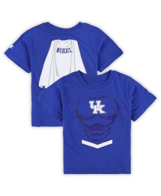 Toddler Boys and Girls Royal Kentucky Wildcats Super Hero T shirt