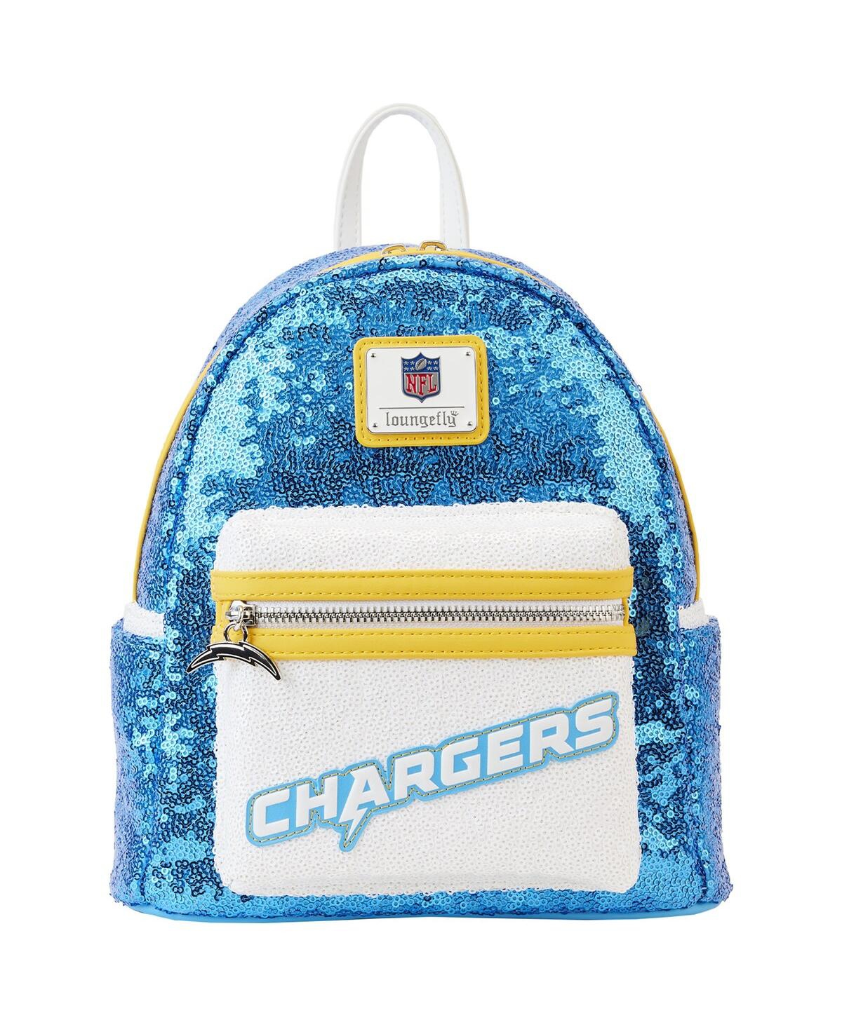 Men's and Women's Loungefly Los Angeles Chargers Sequin Mini Backpack - Blue