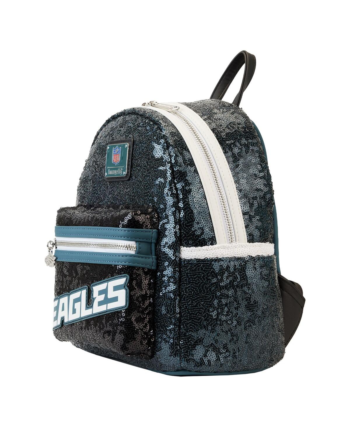Shop Loungefly Men' And Women's  Philadelphia Eagles Sequin Mini Backpack In Blue