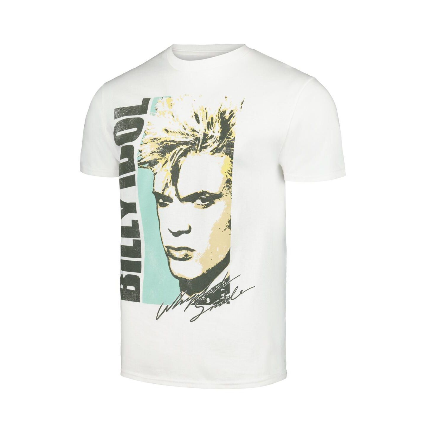 Мужская футболка Manhead Merch White Billy Idol — фото 2