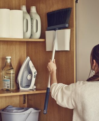 Cleanstore Wall-Mounted Broom with Dust-Shield Storage