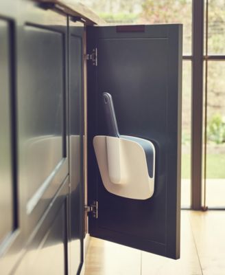 Cleanstore Wall-Mounted Dustpan Brush with Dust-Shield Storage