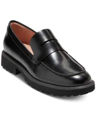 【Cole Haan】Geneva Navy Women's Chain Loafers Cole Haan Women's Geneva Chain Hardware Loafer Flats - Macy's