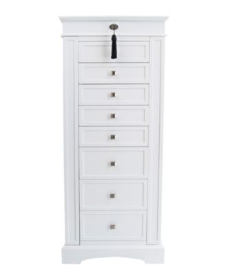 Olympia Wooden Jewelry Armoire in Finish