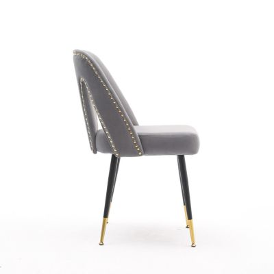 Akoya Velvet Dining Chair with Nailheads
