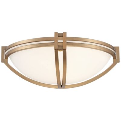 Deco Modern Wall Light Sconce Soft Gold Hardwire 13 3/4" Fixture White Milky Glass Shade for Bedroom Bathroom Vanity Living Room