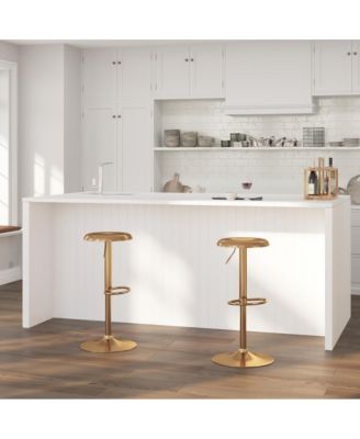 Audrey Retro Style Height Adjustable Barstool With Footrest