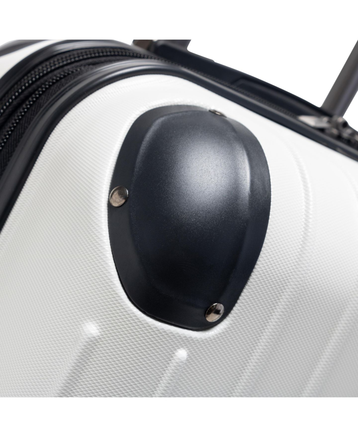 Чемодан Kenneth Cole Reaction Flying Axis 20" Hardside Expandable Carry-on Luggage, цвет: Кокосовый белый — фото 12