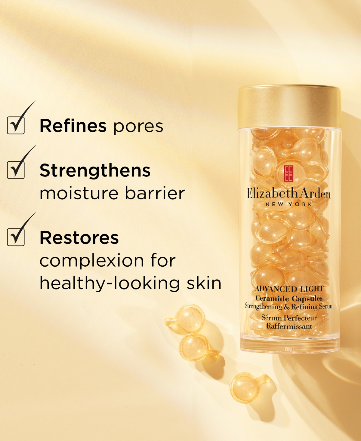 Elizabeth Arden Advanced Light Ceramide Capsules Strengthening & Refining Serum, 90 capsules