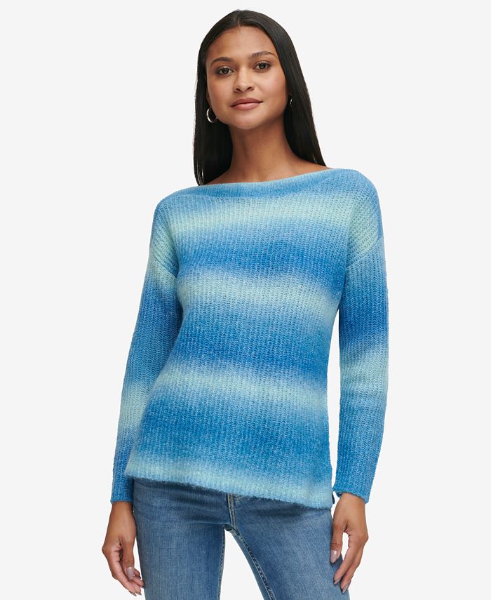 Calvin Klein Women's Ombre Knit Pullover Sweater - Macy's