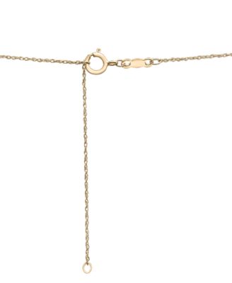 Diamond Open Heart Pendant Necklace (1/2 ct. t.w.) in 14k White or Yellow Gold, 18" + 2" extender