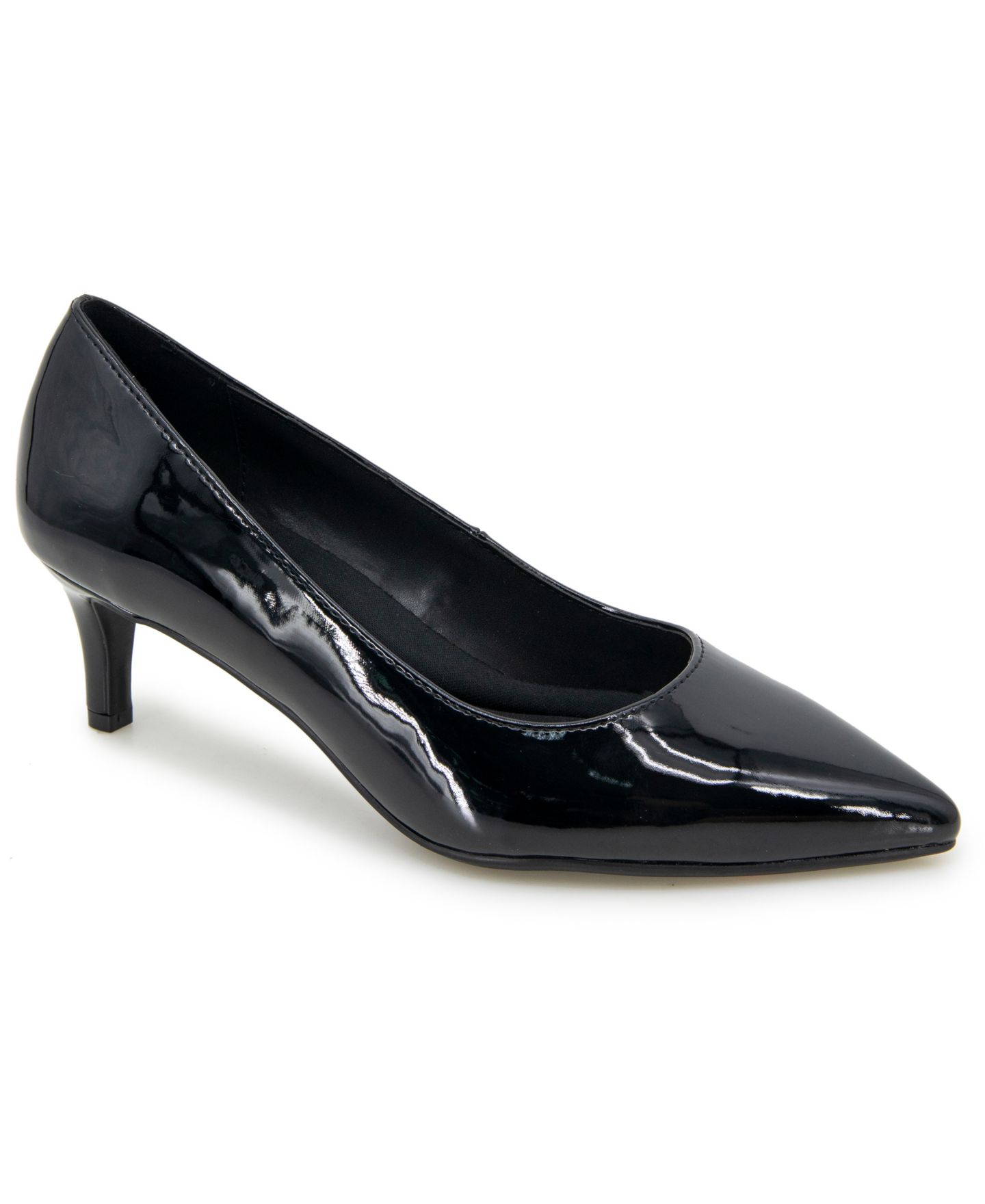 Женские туфли Kenneth Cole Reaction Bexx Kitten Heel, цвет: Чёрный лаковый — фото 1