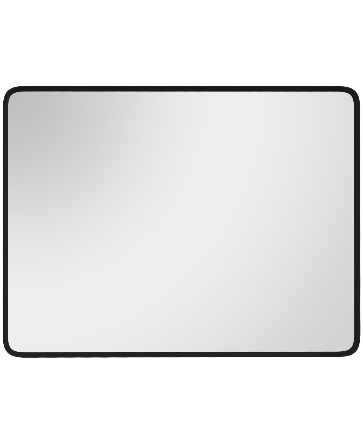 36 x 24 Wall-Mounted Living Room Rectangle Mirror - Black