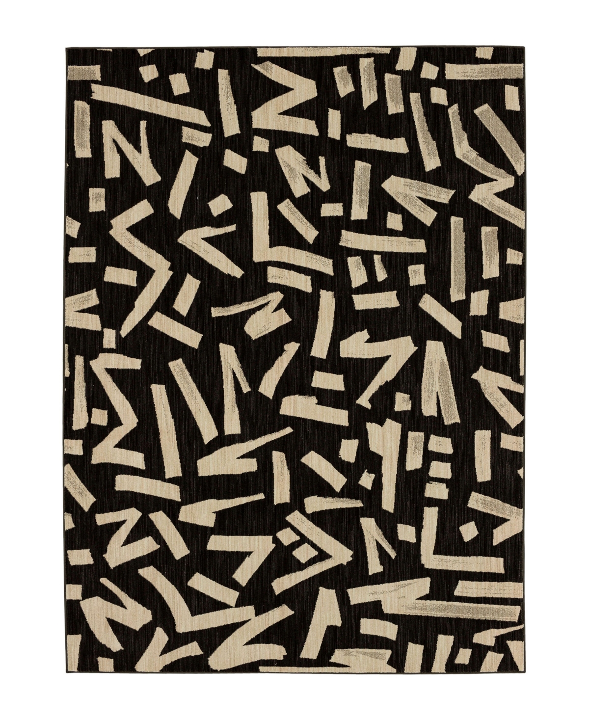 Stacy Garcia Home Foundation Arlo 8' X 11' Area Rug In Black,tan