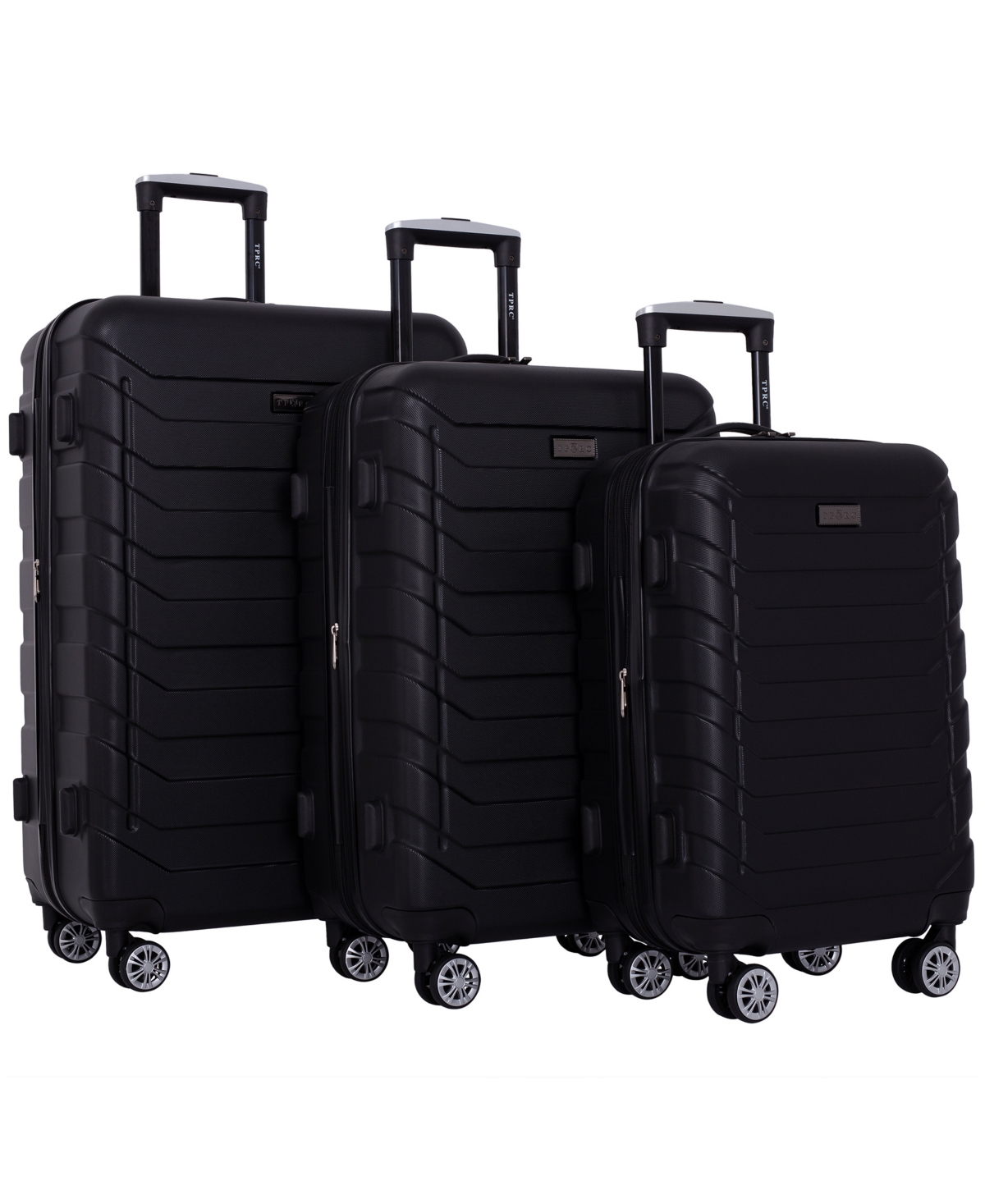 Madison 3-Pc Expandable Spinner Luggage Set - Navy