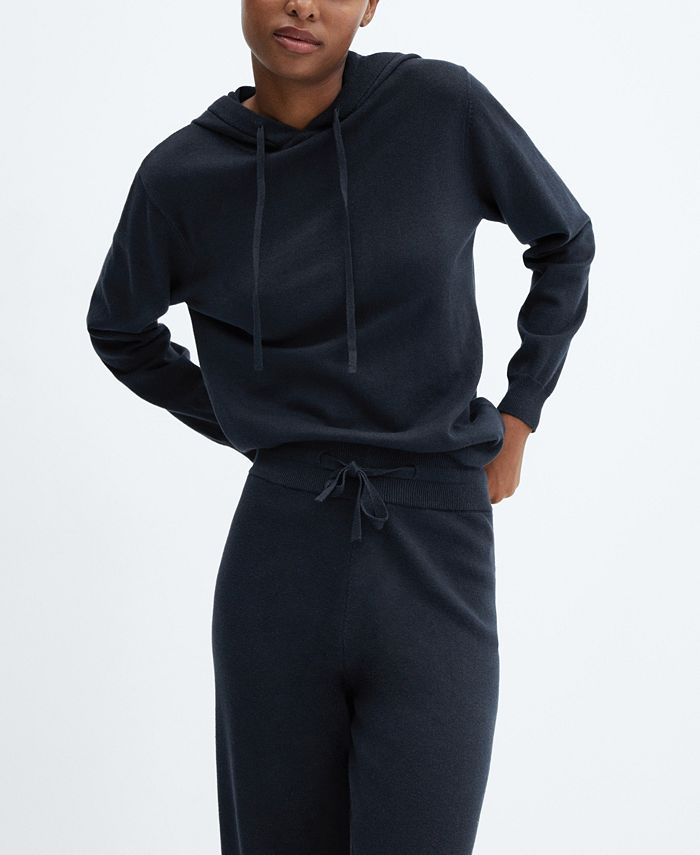 MANGO Women's Cotton Jogger Pajama Pants Macy's