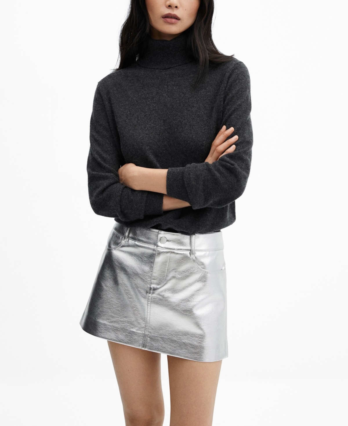 Mango Jupe In Silver ModeSens