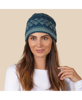 Women's Artisan Hand-Knit Vail Winter Wool Beanie Hat