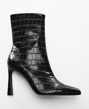 Mango croc best sale boots