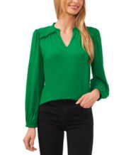 Macys green blouse new arrivals