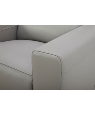 Nevio 39" Leather Power Recliner and Headrest, Created For Macy's