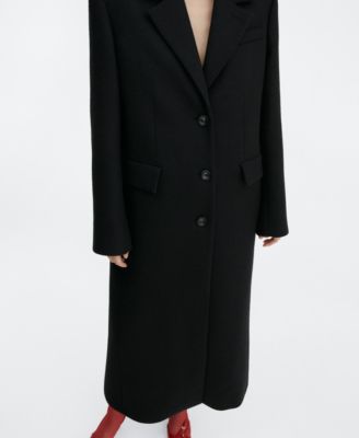 MANGO Women's Structured Wool Coat