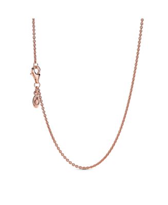 Pandora 14K Rose Gold-Plated Classic Cable Chain Necklace - Macy's