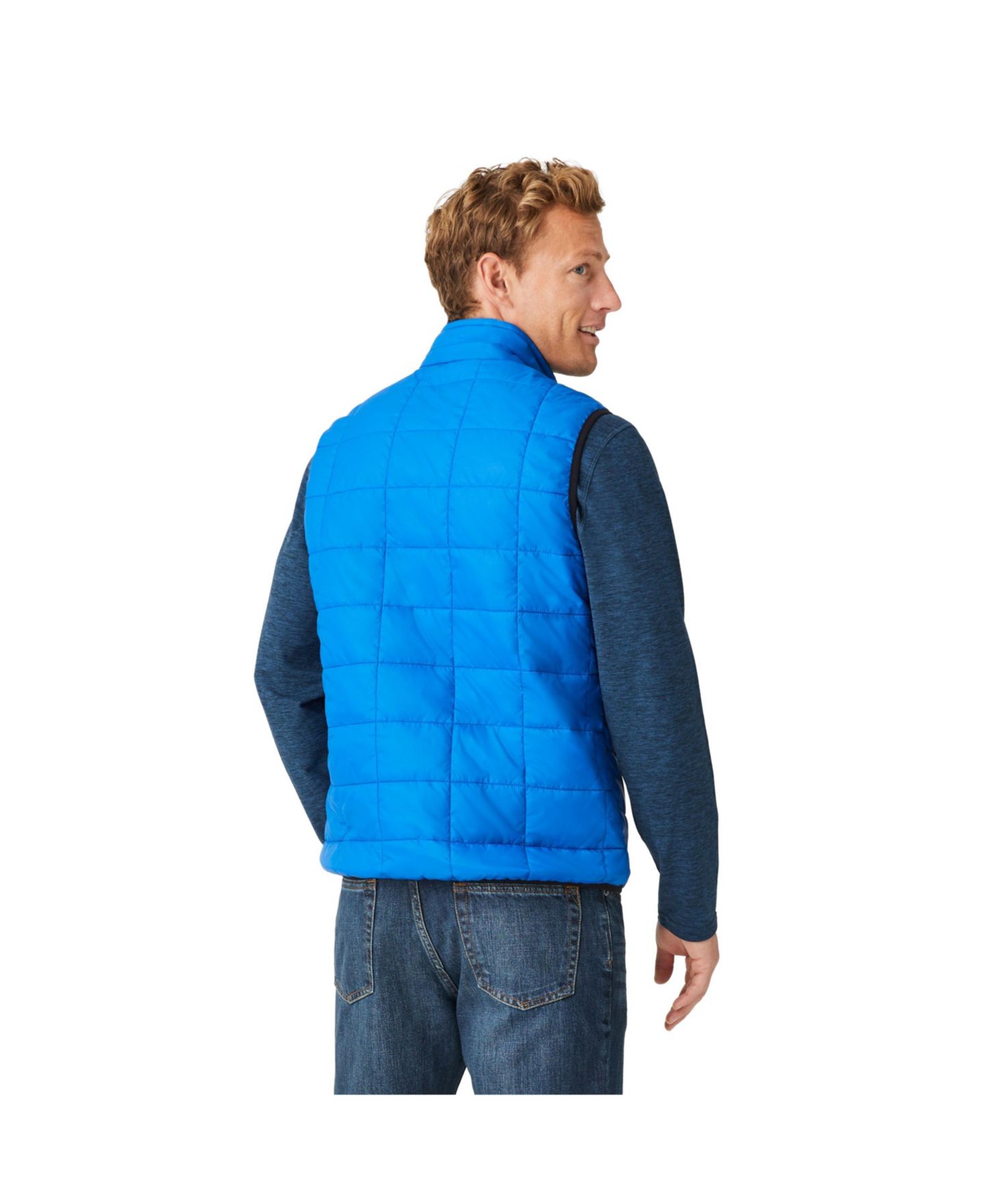 Мужской жилет Free Country FreeCycle Stimson Puffer, цвет: Синий — фото 2