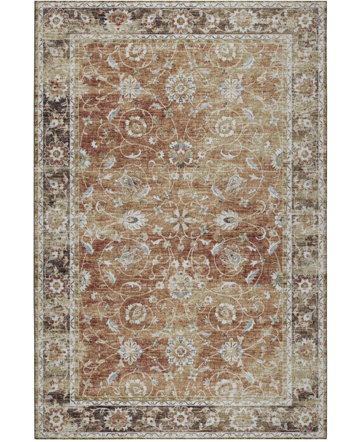 Shop D Style Lucca Lca14 5' X 7'6" Area Rug In Paprika