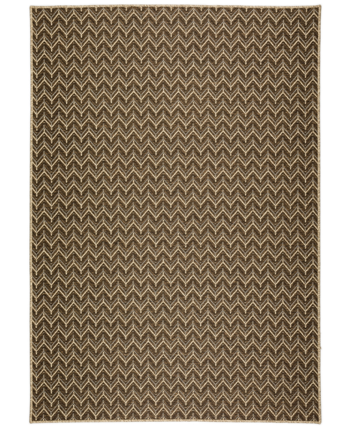 Shop D Style Nusa Outdoor Nsa1 2'3" X 7'5" Runner Area Rug In Chocolate
