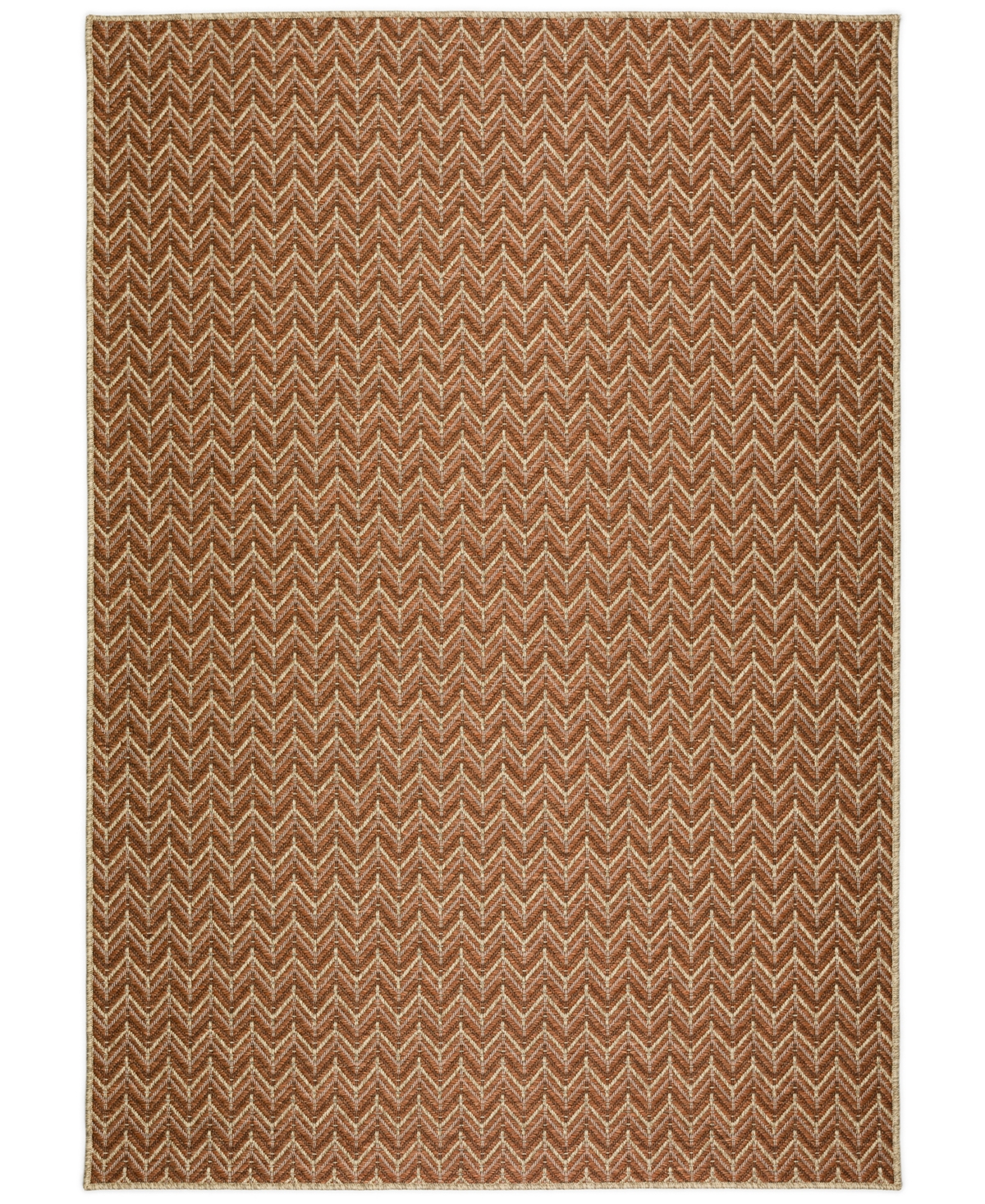 Shop D Style Nusa Outdoor Nsa1 2'3" X 7'5" Runner Area Rug In Paprika