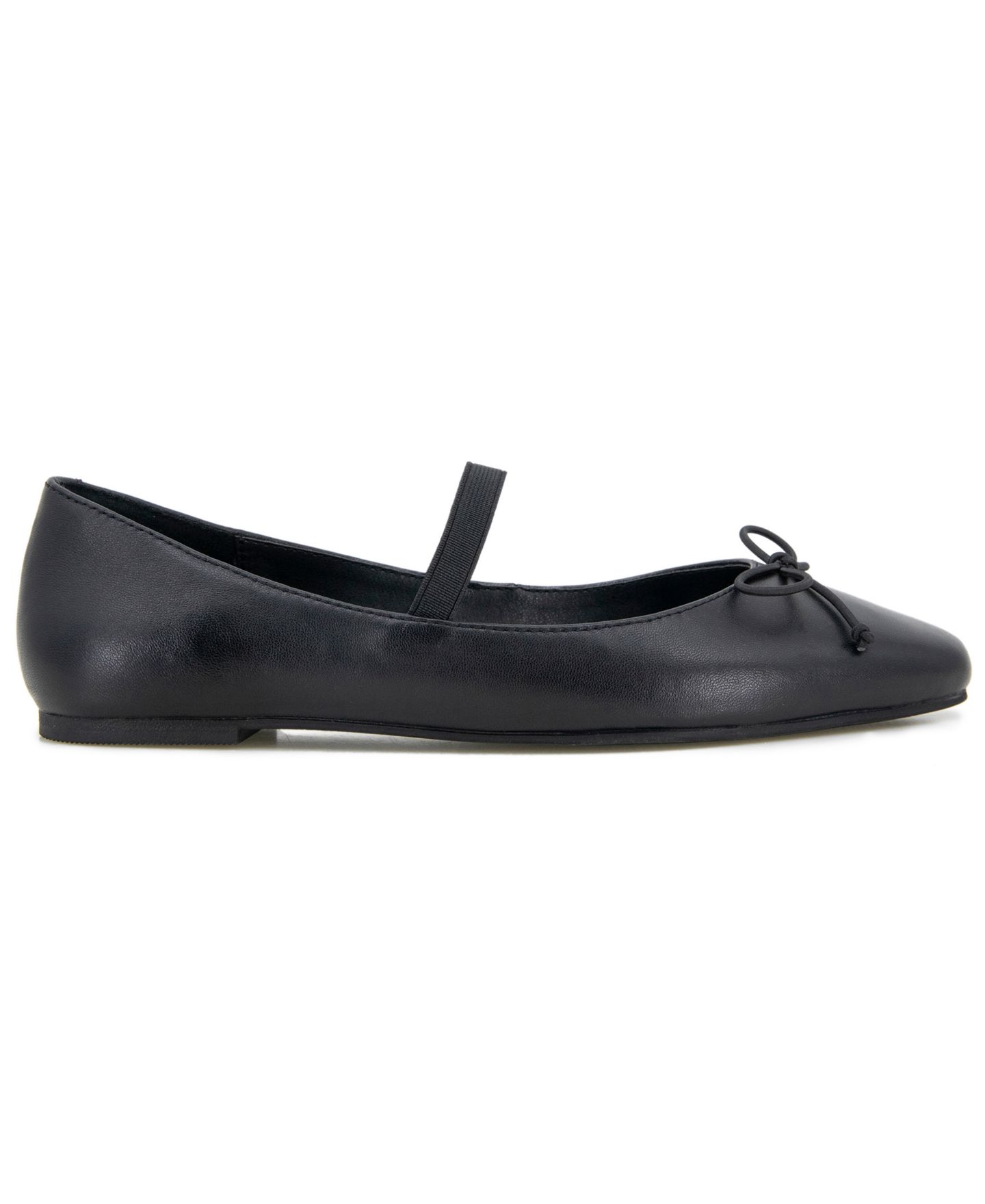 Женские балетки Kenneth Cole New York Myra Square Toe Ballet Flats, цвет: Чёрный / Серебристый — фото 9