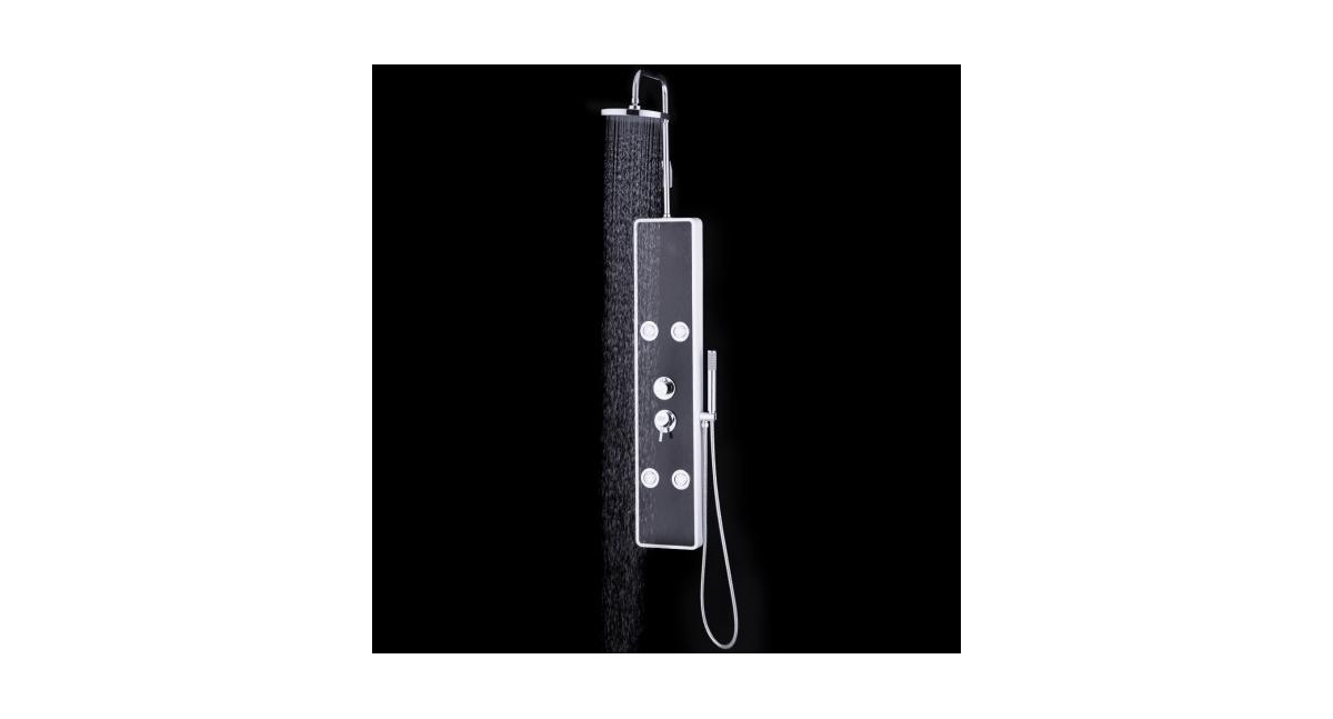 Slickblue Bathroom Abs Shower Panel with Massage Jets & Hand Shower