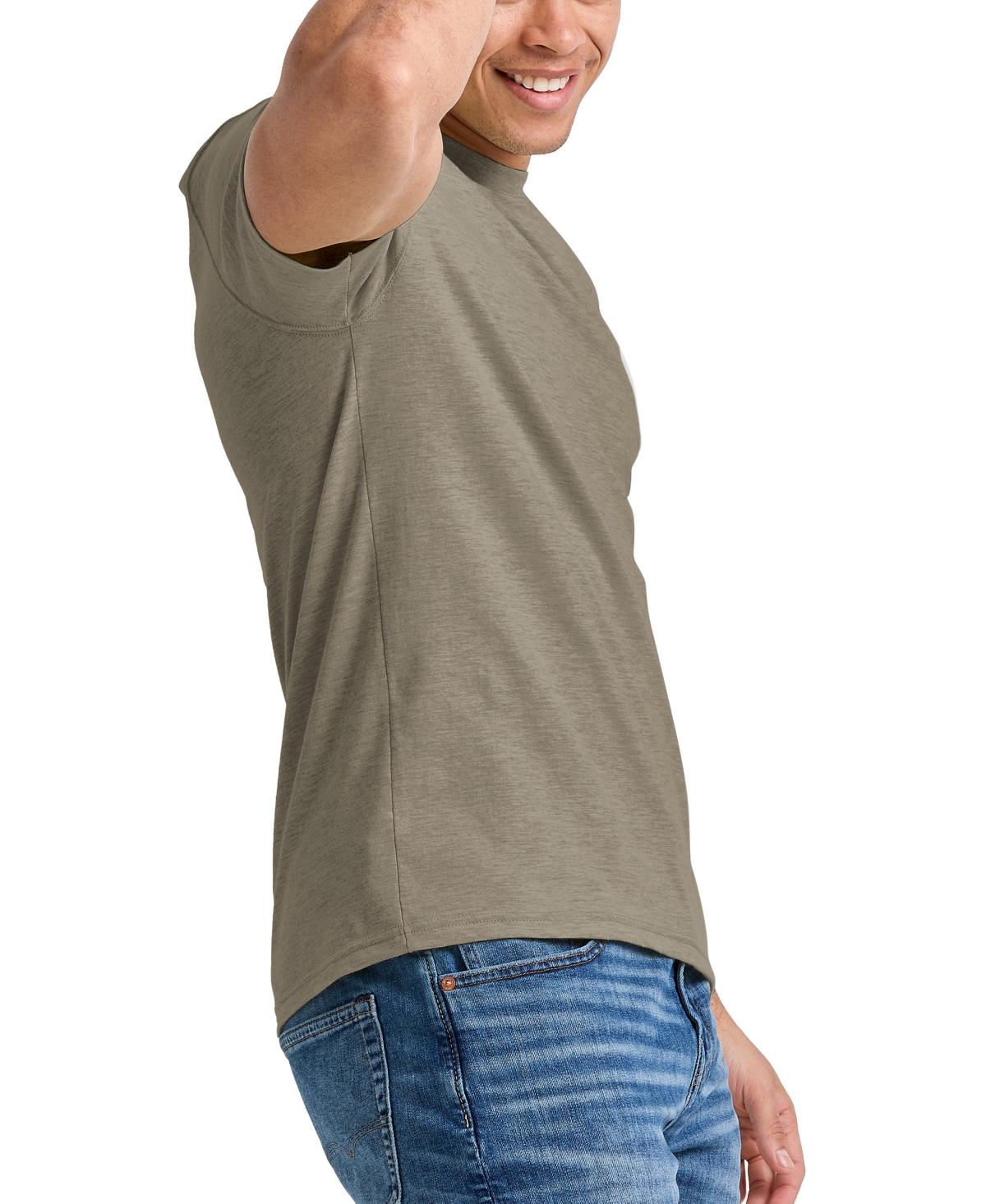 Men's Hanes Originals Tri-Blend Short Sleeve T-shirt - Brown