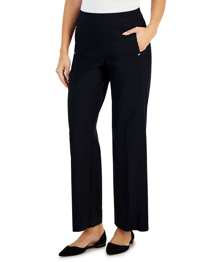 JM Collection Women's Wide-Leg Pull-On Pants, Created for Macy's - Macy's
