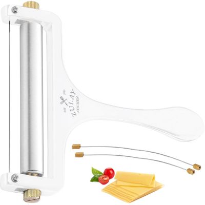 Heavy Duty Adjustable Cheese Slicer with 2 Extra Wires