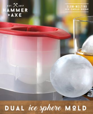 Hammer + Axe Dual Sphere Slow-Melting Ice Mold