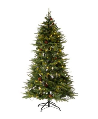 6' Pre-Lit Green Fir Artificial Christmas Tree with 350 LED Lights, Remote Controller
