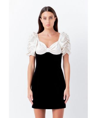 Women's Cutout Combo Mini Dress