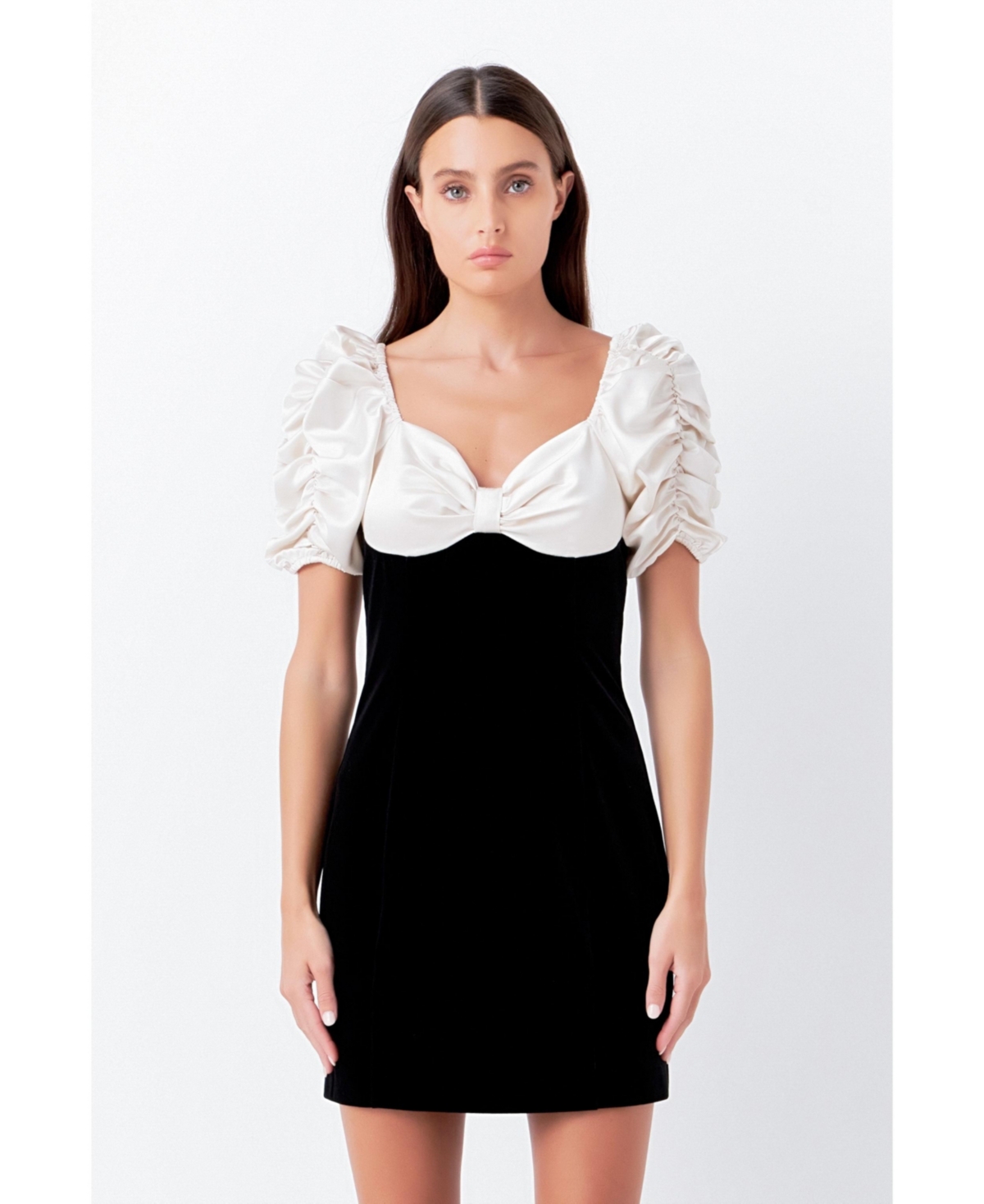 Women's Cutout Combo Mini Dress