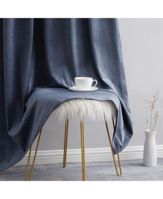 Sawyer Premium Luxurious Lush Velvet Soft Light Filtering Grommet Window Curtains - Set of 2 Panels