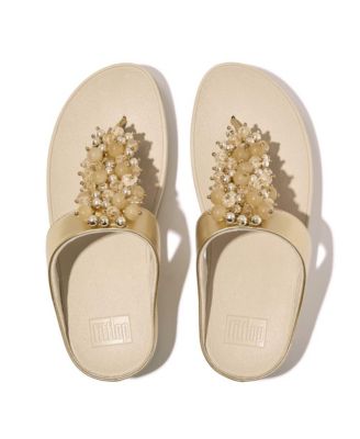 Women's Fino Bauble-Bead Toe-Post Sandals