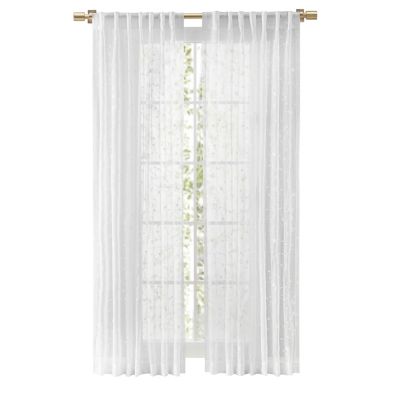 Sheer Blossom Rod Pocket with Back Tab Panel