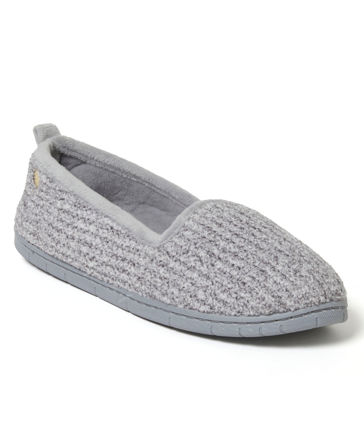 Dearfoams Women's Rachel Marled Chenille Closed Back Slippers